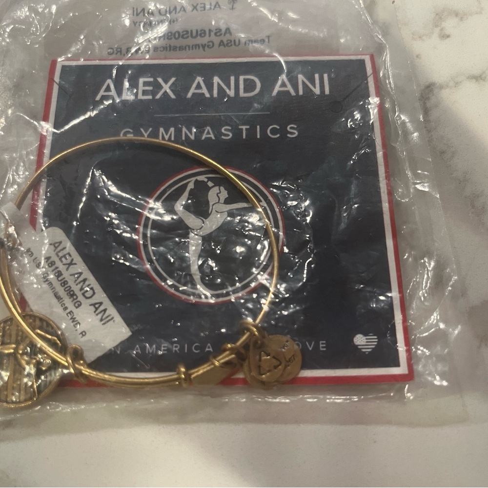 Alex and Ani Gold Team USA Gymnastics Bracelet